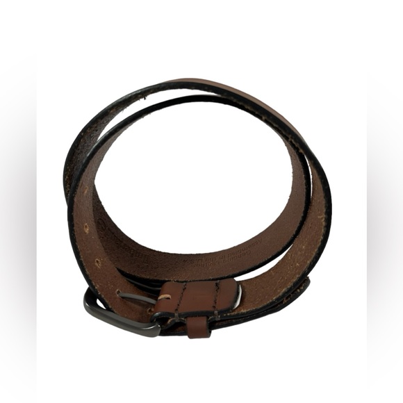 Genuine vintage TIMBERLAND tan brown leather belt medium size 32 - Picture 8 of 11